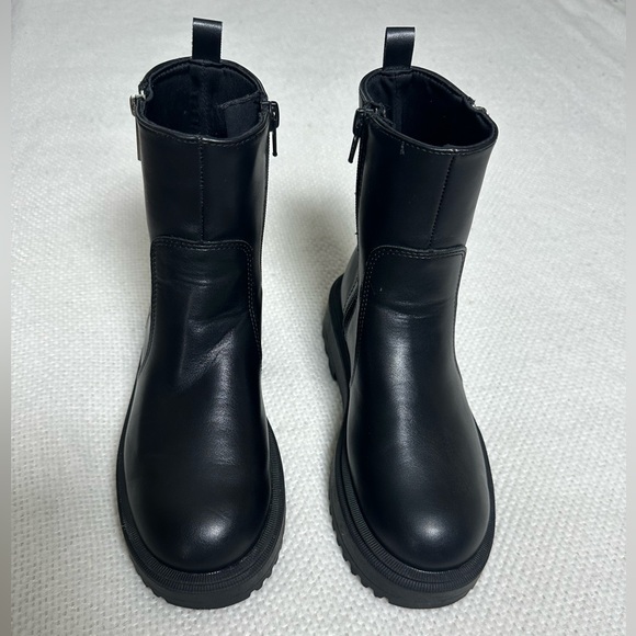 Zara Other - ZARA Black Platform Boots Size 35 / 5 - Big Kids & Women - Double Zip Lug Sole